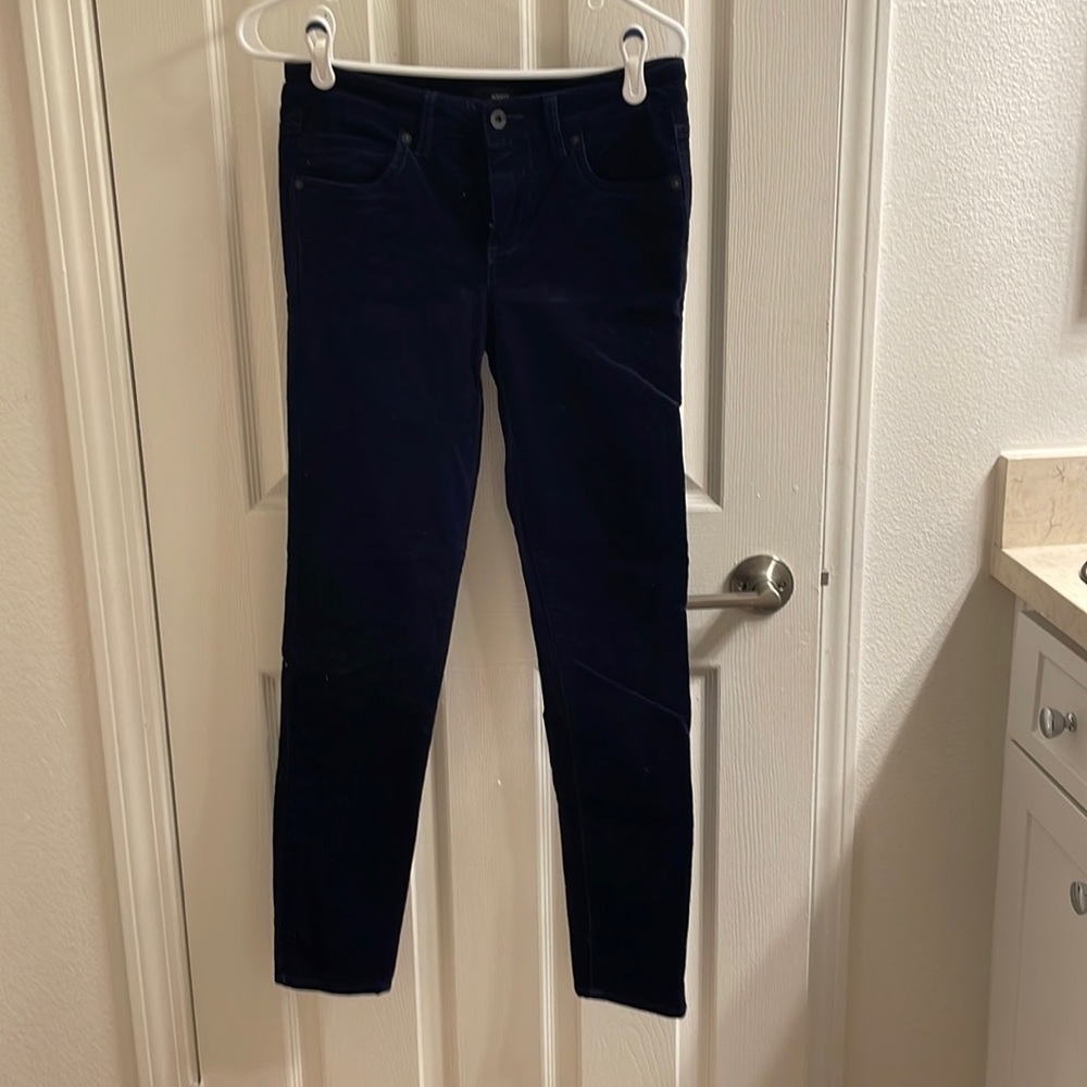 Edyson navy blue skinny corduroys